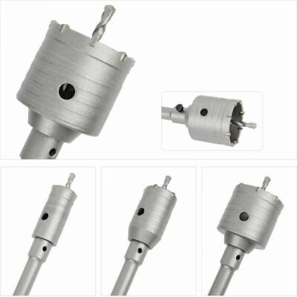 Concrete Hole Saw Kit SDS Plus Shank Wall Hole Cutter Cement Stone