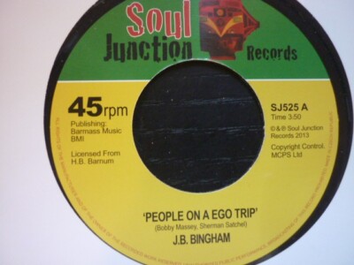 j b bingham people on a ego trip  uk soul junction reissue 45 northern soul