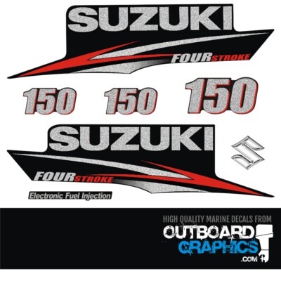 Replacement Decal Kit For Suzuki DF150 FourStroke 150hp Outboard Engine - Made In USA