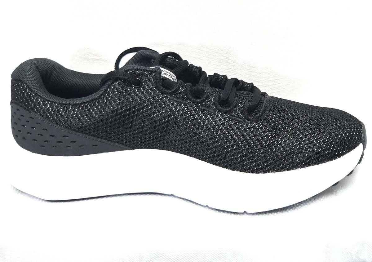 Mens Under Armour UA Charged Surge 4 3027000 001 Black White 