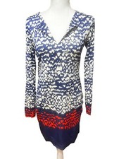 Diane Von Furstenberg Reina Silk Knit Dress Size 4