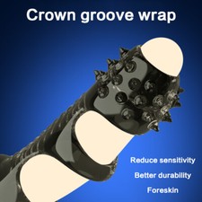 Reusable-Penis-Extender-Enlarger-Sheath-Male Enhancer Ball-Stretcher-Sleeve-Ring