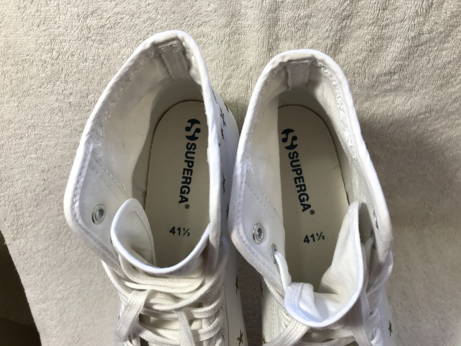 Superga by Free People Star Embroidered Platform High Top Women 10 / Men 8.5