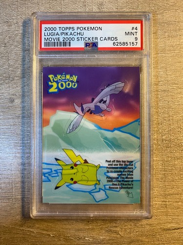 Pokemon TOPPS 2000 the movie - Complete sticker set 10/10 - all PSA8-9 - MINT - Picture 5 of 24
