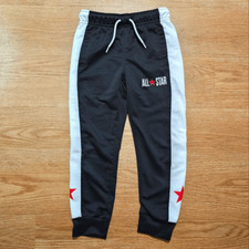 Converse All-Star Jogger Pants Black White Red Star Dri-Fit Kids Size 6 New