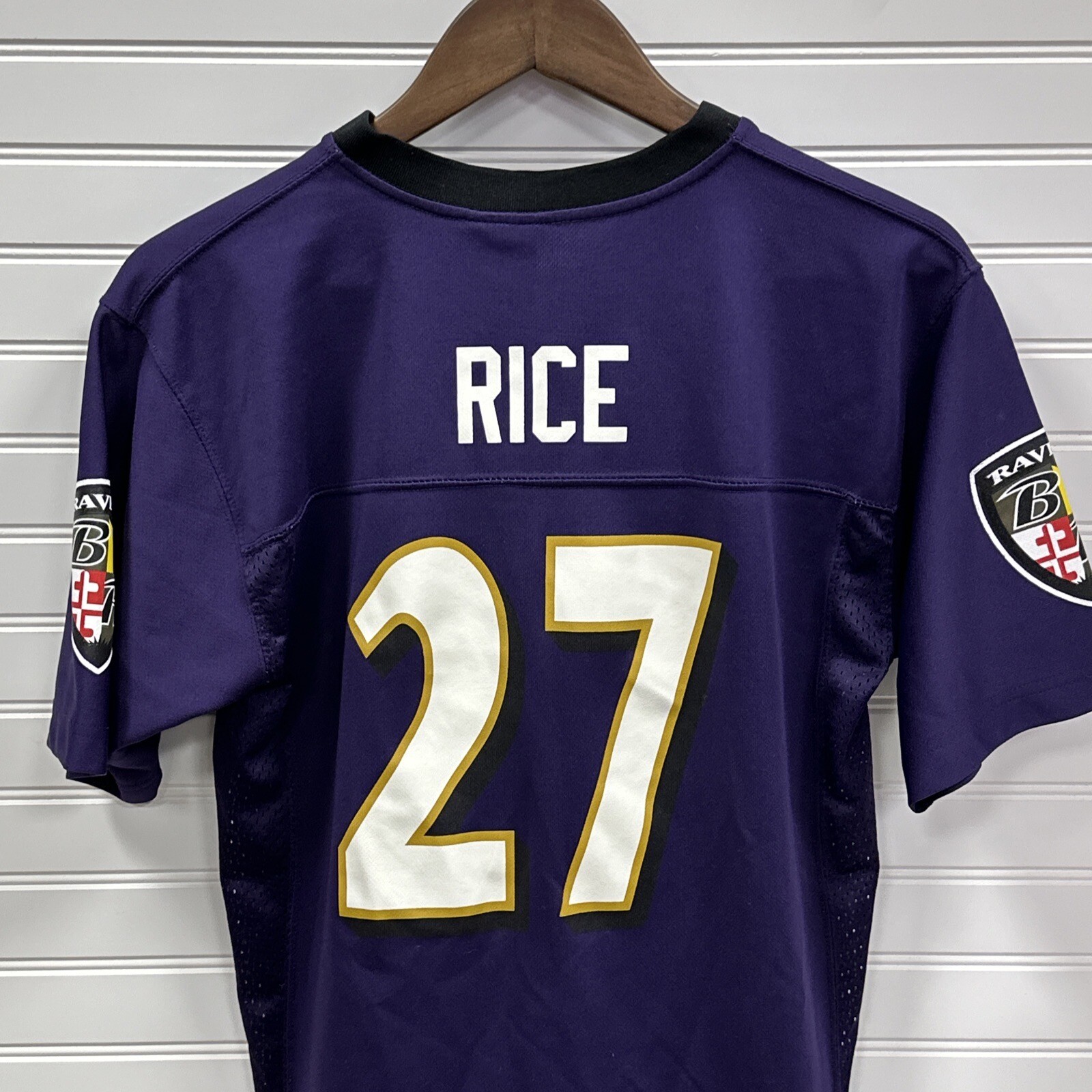 NFL Team Apparel YOUTH Jersey Sz  L 14 16 Ray RICE Baltimore Ravens #27 thumbnail 8