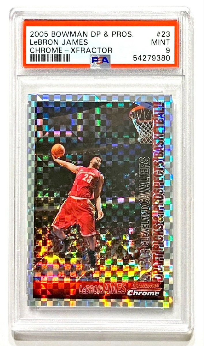 2005-06 Bowman Chrome LEBRON JAMES #14/150 Xfractor
