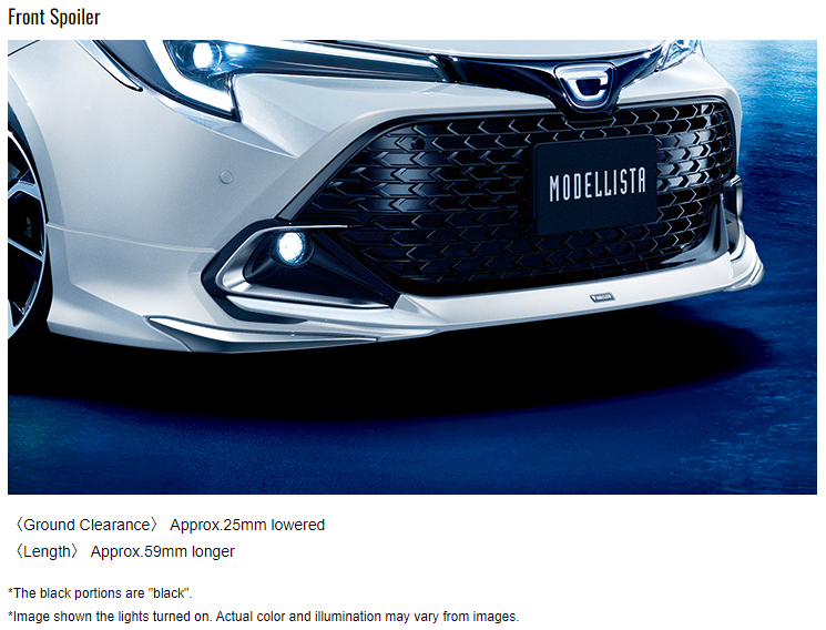 TOYOTA Corolla Hatchback Genuine MODELLISTA Front Spoiler / Wind