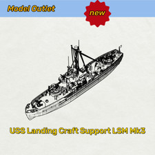 Pre-Sale 1/72 Military Model Kit USS Landing Craft Support LSM Mk3 Full Hull