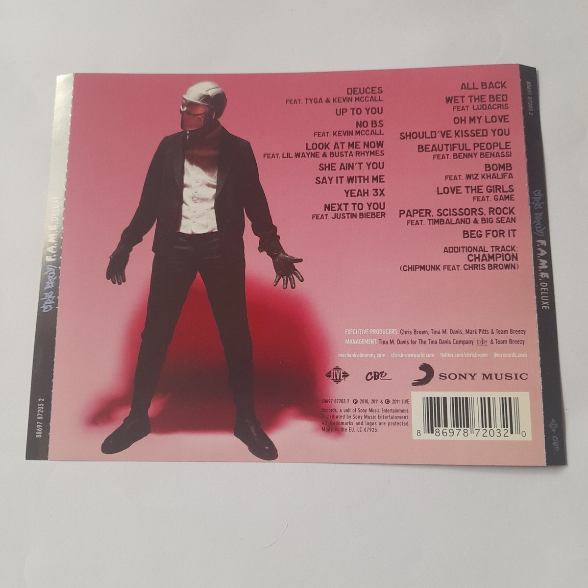 Chris Brown 'F.A.M.E' CD Album. Very Good Condition | eBay