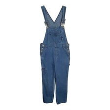 Squeeze Girls Kids Size Large Pockets Medium Wash Denim Y2K Retro Overalls