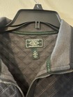GH Bass & Co. Sweater Mens Large Mountain Fleece Stretch 1/4 Zip Pullover Gray — photo 2