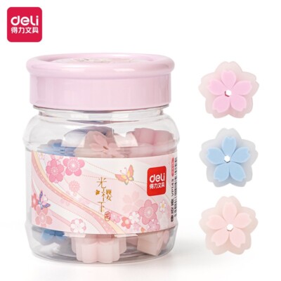 (2pcs)Deli VP143 Sakura Bucket Eraser (Mixed) (Tube)