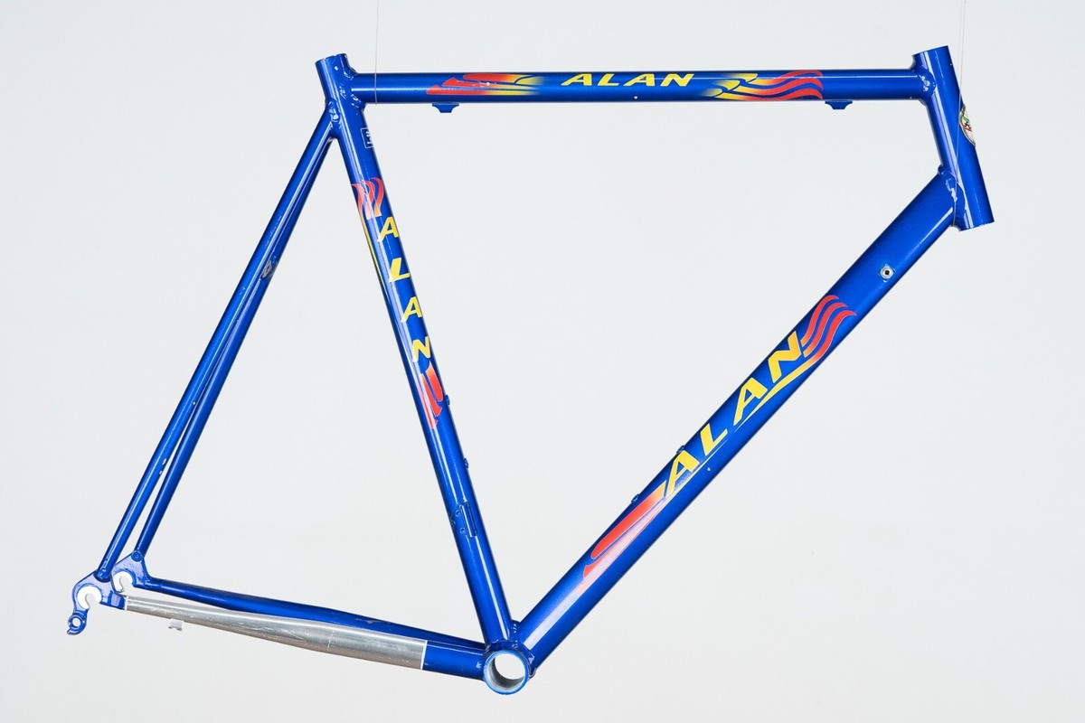 Cadre Vélo De Course ALAN Vintage Aluminium - Taille 57.5 Cm, Neuf Ancien Stock (NOS)