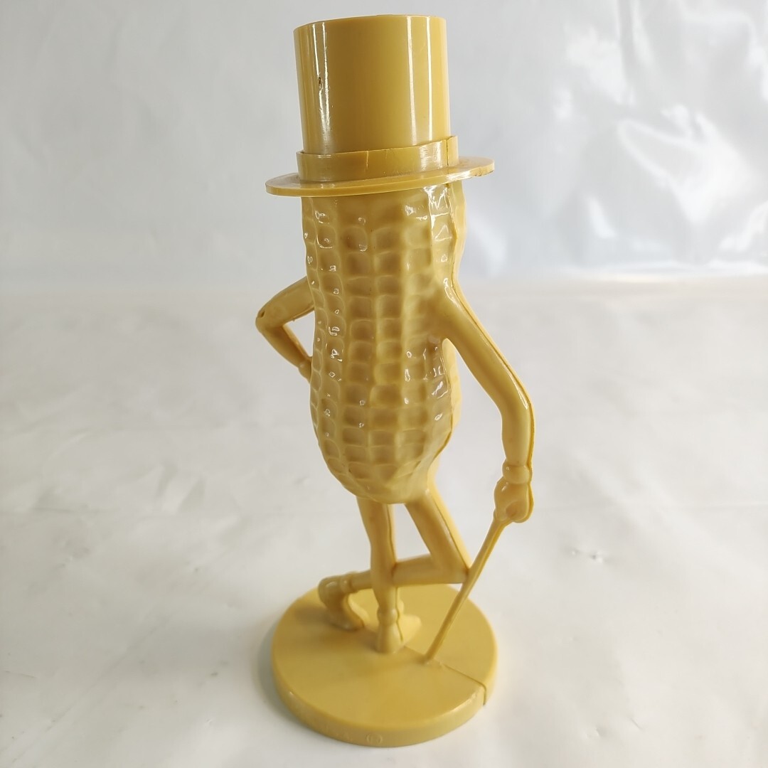 Vintage Planters Mr Peanut Bank Tan Retro Kids Desk Shelf Decor Plastic