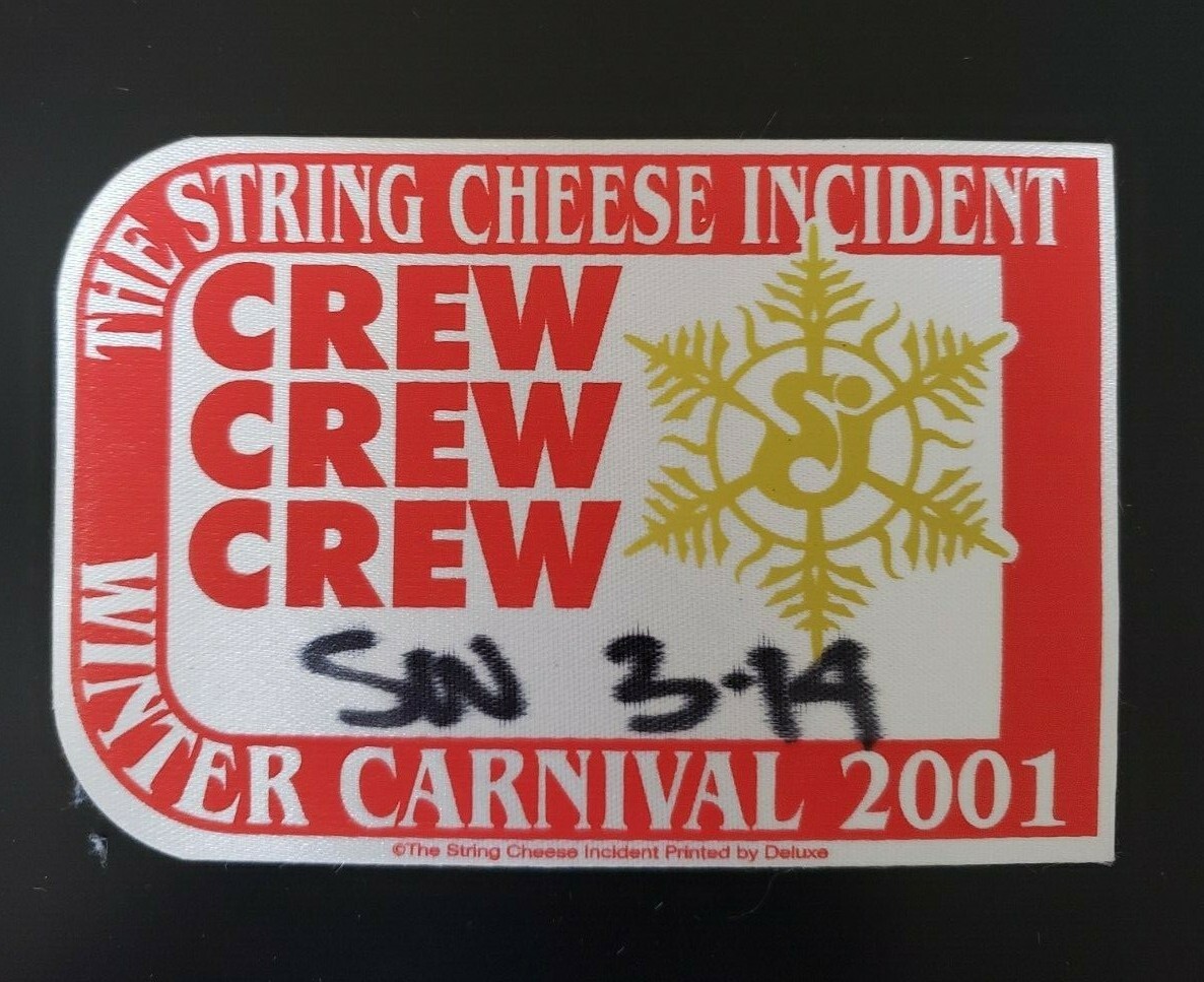 Vintage (2001) The String Cheese Incident Winter Carnival Concert Backstage Pass