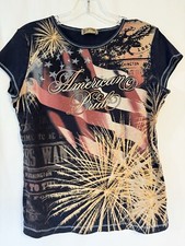 Blue Canyon Women’s Sz XL American Pride Shirt Made In USA