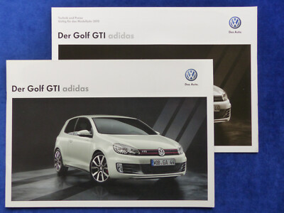 VW Golf GTI Adidas Edition MJ 2013 - Prospekt Brochure + Preisliste 04.2012