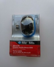 Microsoft Wireless Mobile Mouse 6000-Black For Windows  Mac New Factory Sealed 