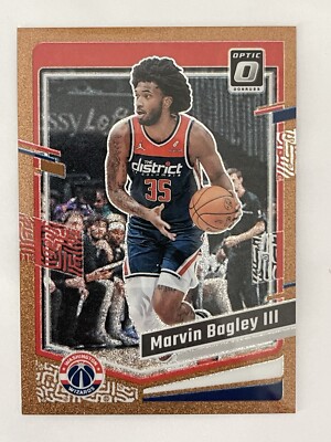 2023-24 Donruss Optic Marvin Bagley III /99 Copper Prizm #84 Washington Wizards