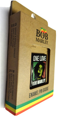 BOB MARLEY METALL PIN # 15 ONE LOVE ANSTECKER BADGE BUTTON 4x2,5cm