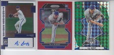 (3) 2022 AJ A.J. Alexy RC Optic Auto + Red Prizm 150 + Green Mosaic 249 Rangers
