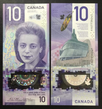 Canada 2018 Banknote $10 Issued By Bank of Canada, UNC, Polymer, Random Series N