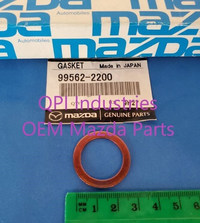 New 1993 - 2008 OEM Mazda RX-7, RX-8, Fuel / Coolant Copper Gasket