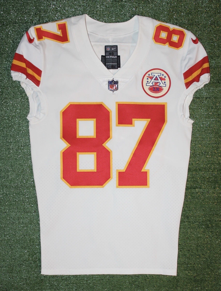 Authentic Autographed Game Team Issued Travis Kelce Kansas City Chiefs Jersey