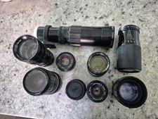 Camera Lens Lot Mixed Brands Mixed Mounts Pieces Vintage