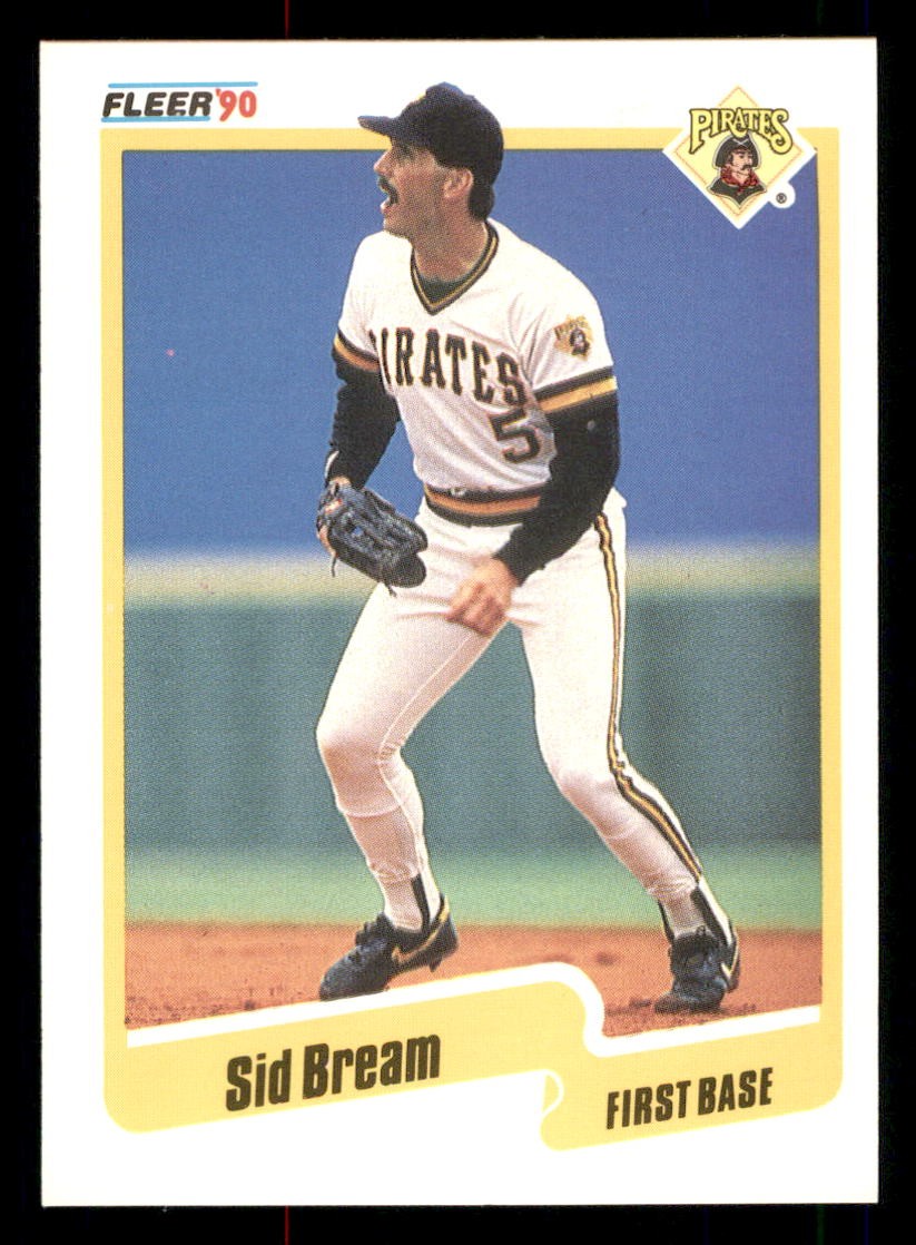 1990 Fleer #463 Sid Bream Pittsburgh Pirates