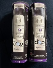 2 Pack Of Everydrop Ice and Water Refrigerator Filter 1 EDR1RXD1 Whirlpool