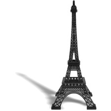 Impresionante Estatua Torre Eiffel Negra 24" - Pieza Decoración Aleación Metal Calidad