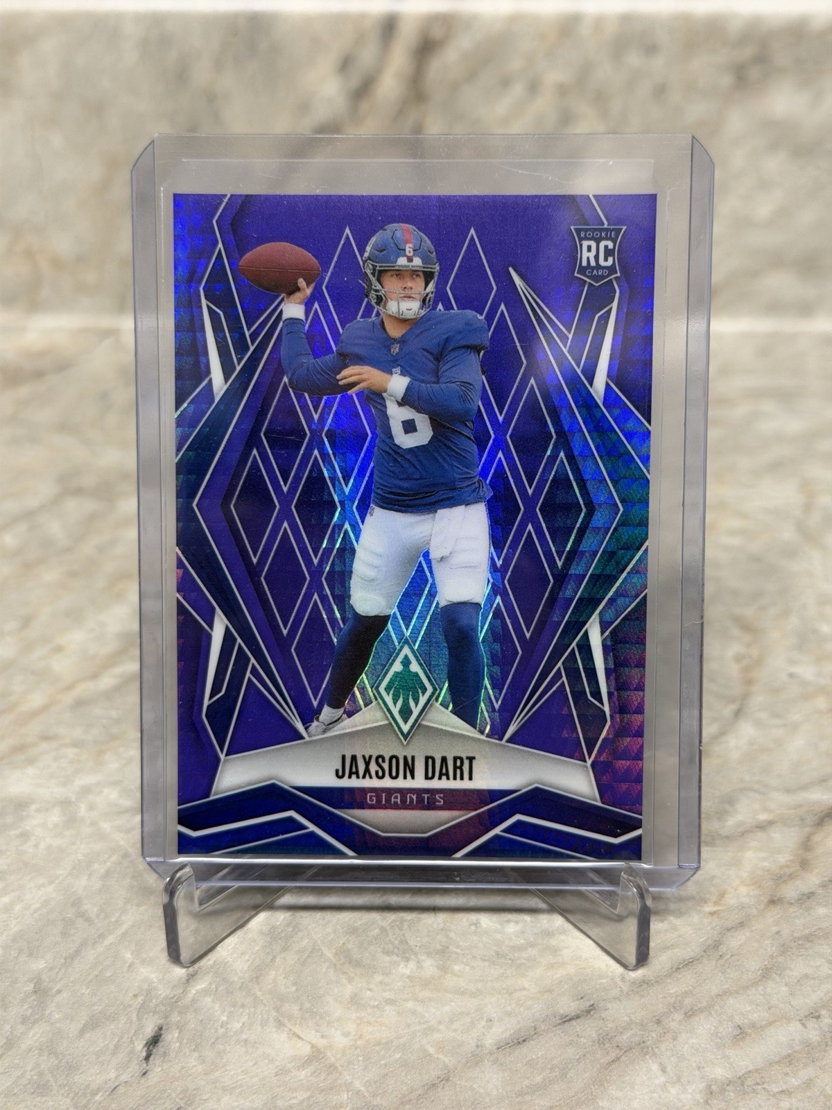 Jaxson Dart 2025 Panini Phoenix - Purple Hyper Refractor /249 #200