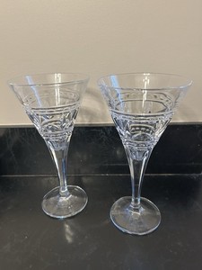 Six Royal Limited Czech 24% Leaded Crystal Water Goblets 8oz