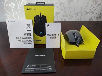 Corsair Ironclaw RGB FPS/MOBA Gaming -Maus - Schwarz