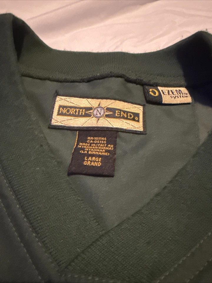 Mens NORTH END SAAB Ezem System Pullover Windbreaker Jacket Size LARGE L CAR - Image 3 of 4