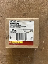 NEW SQUARE D HOM2100 HOMELINE  2 Pole 100 AMP  120/240V Circuit Breaker NEW