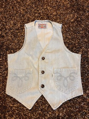 70s USA製 Levi’s BARNSTORMER コーデュロイベスト Vtg 70s 80s Levis Barnstormer Vest Kids Light Blue Denim | eBay