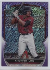 2023 Bowman Chrome Prospects Purple Shimmer Refractor /250 Cristofer Torin 13u1