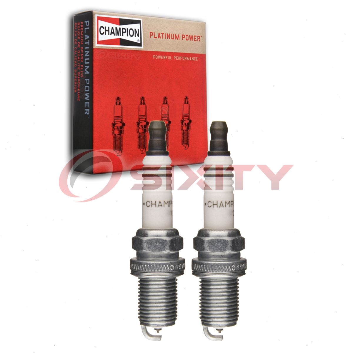 2 pc Champion Platinum 3068 Spark Plugs for RC7PYCB 7092 Ignition Wire vx