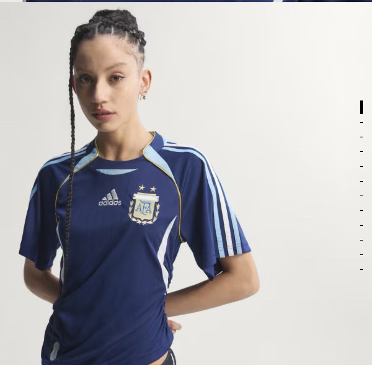 CAMISETA SELECCION ARGENTINA RECONSTRUCTED BRINGBACK 2006 MUJER ADIDAS thumbnail 7