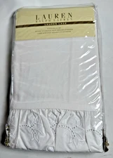 Ralph Lauren Lauren Lace Standard Sham - White 20" x 26" - NEW NOS