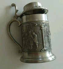 zinnkrug mit deckel Antik