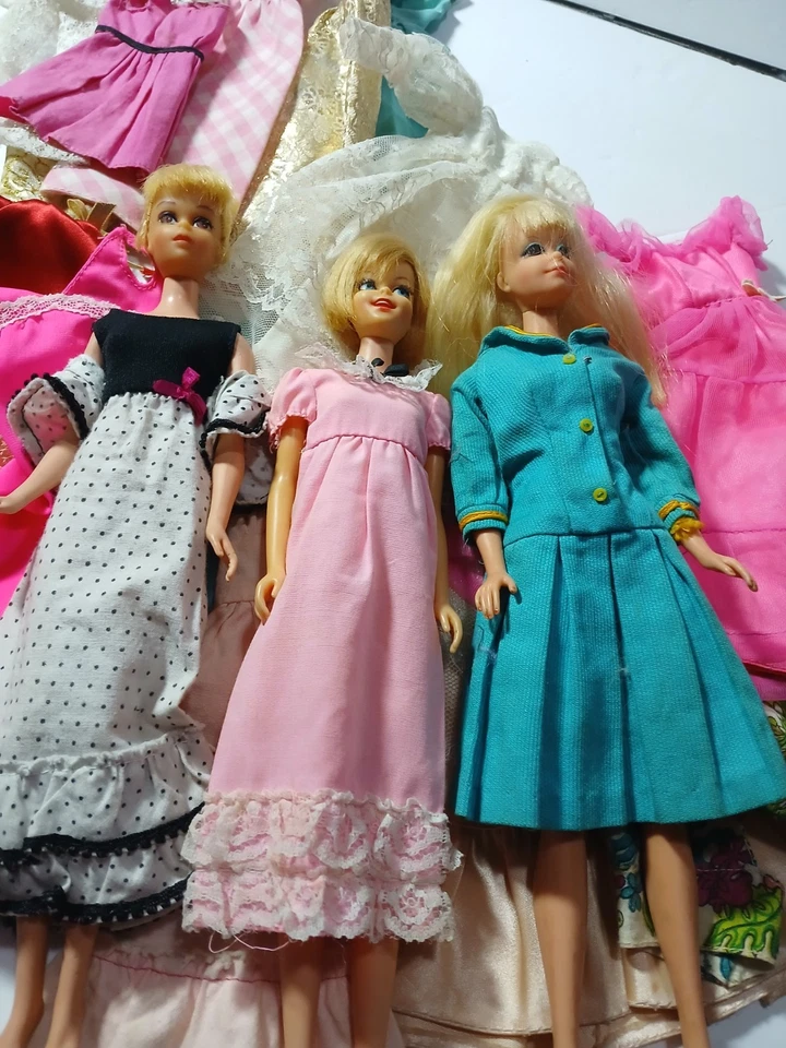 Lote Barbie Mod Años 60, P.J/Francie y Caseyand 40 piezas Ropa Foto 4 de 4