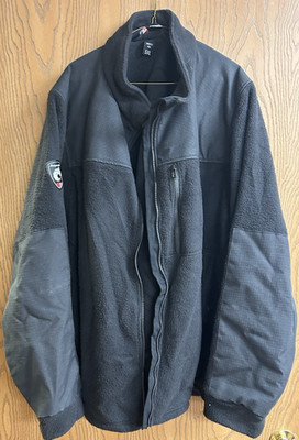 Dragonwear FR Jacket Mens XL Black Zip Up Fleece Cat 4 Arc 40 Flame Resist NOMEX