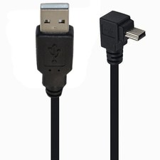 SHANFEILU 90 Degree Mini USB Cable Angle 5pin B Male to Black