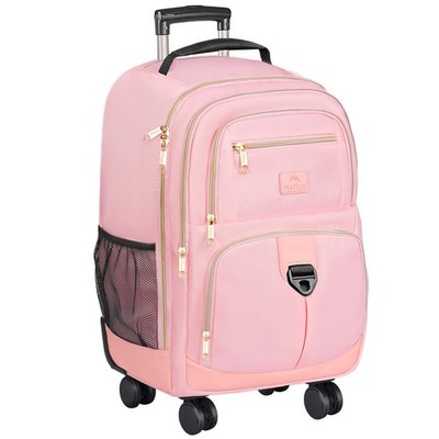 MATEIN Rolling Backpack for Women, 18 inch Roller Laptop Bag with 4 Wheels fo...
