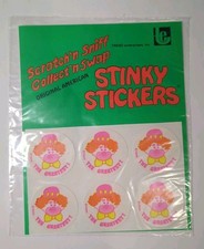 TREND 80s Stinky Stickers Vtg Scratch N Sniff Sealed The Greatest Clown