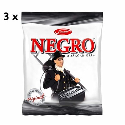 Negro Classic Pionir Bonbons mit Mentholgeschmack 100 g/4 Unzen. [3er Pack]